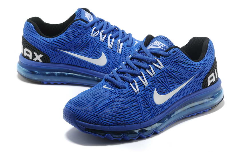 Air Max 2013 Mens Shoes KPU Blue White (1)